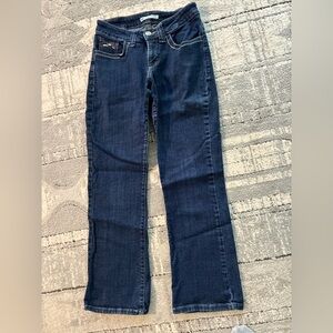 Lee Dark Blue Straight Leg Women's Jeans